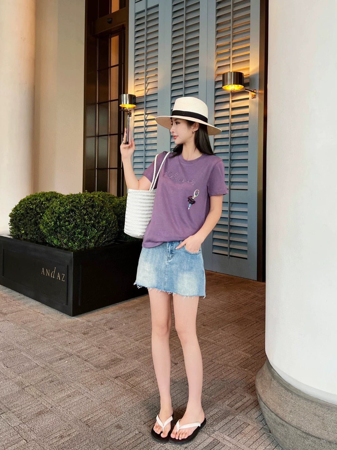 C 25 New Handmade Beaded Dance Cotton Round Neck Short Sleeve T-Shirt