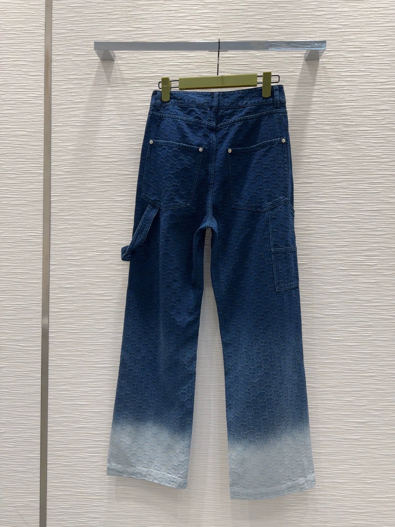 g 25 new gradient color letter denim pants