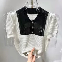 C 25 Polo Neck Women's Casual Knit Top
