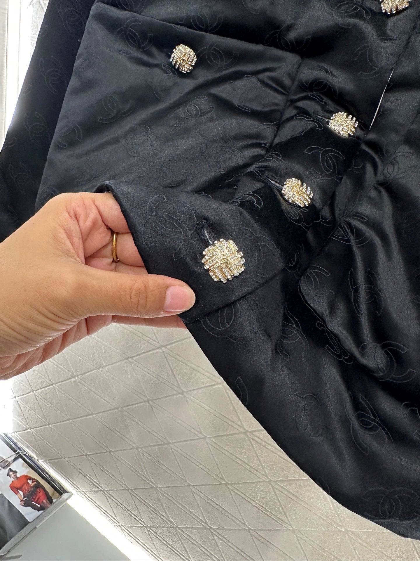 C 25 Jacquard silk cotton jacket