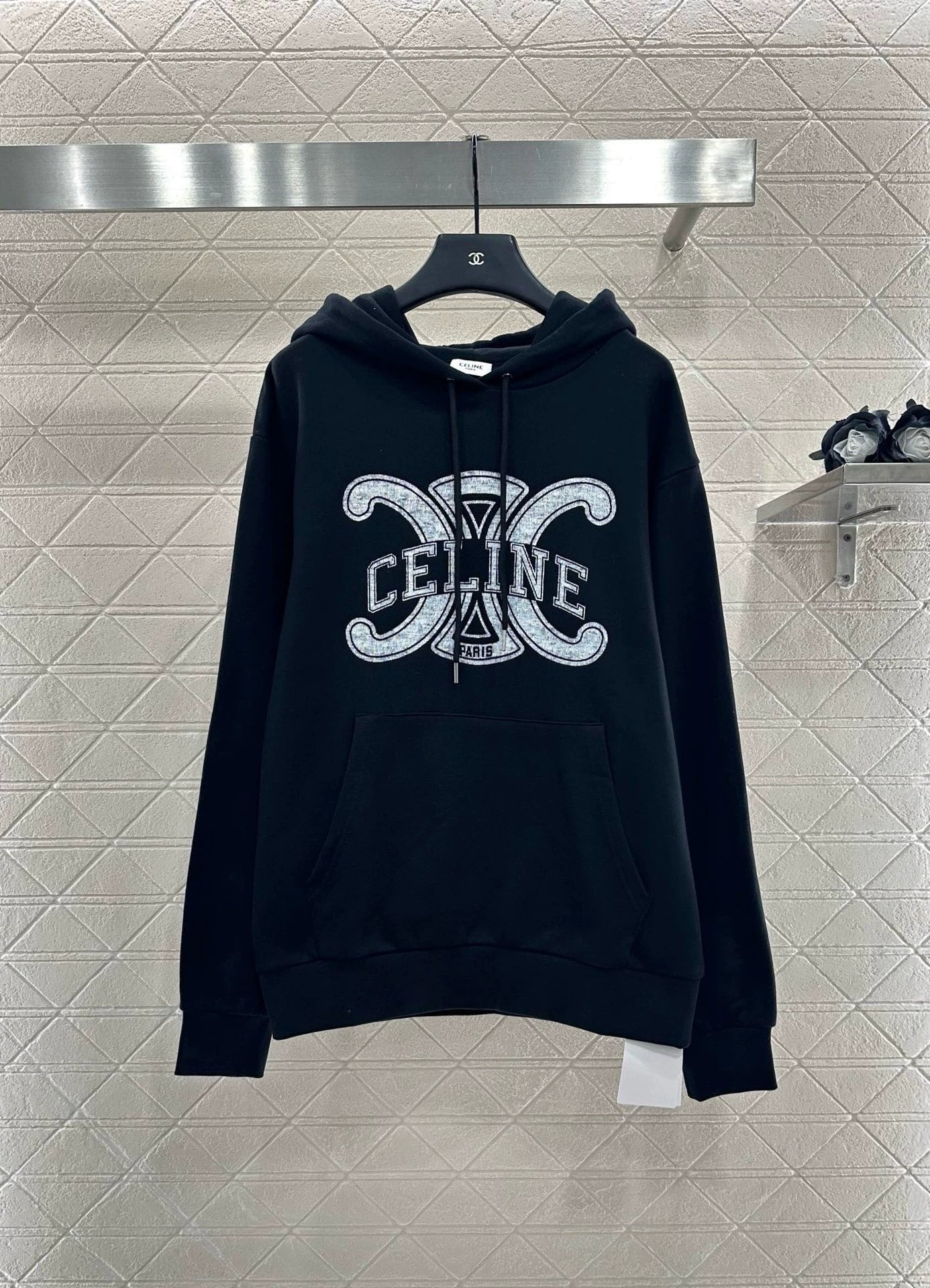 Ce 25 Hooded lettered sweatshirt