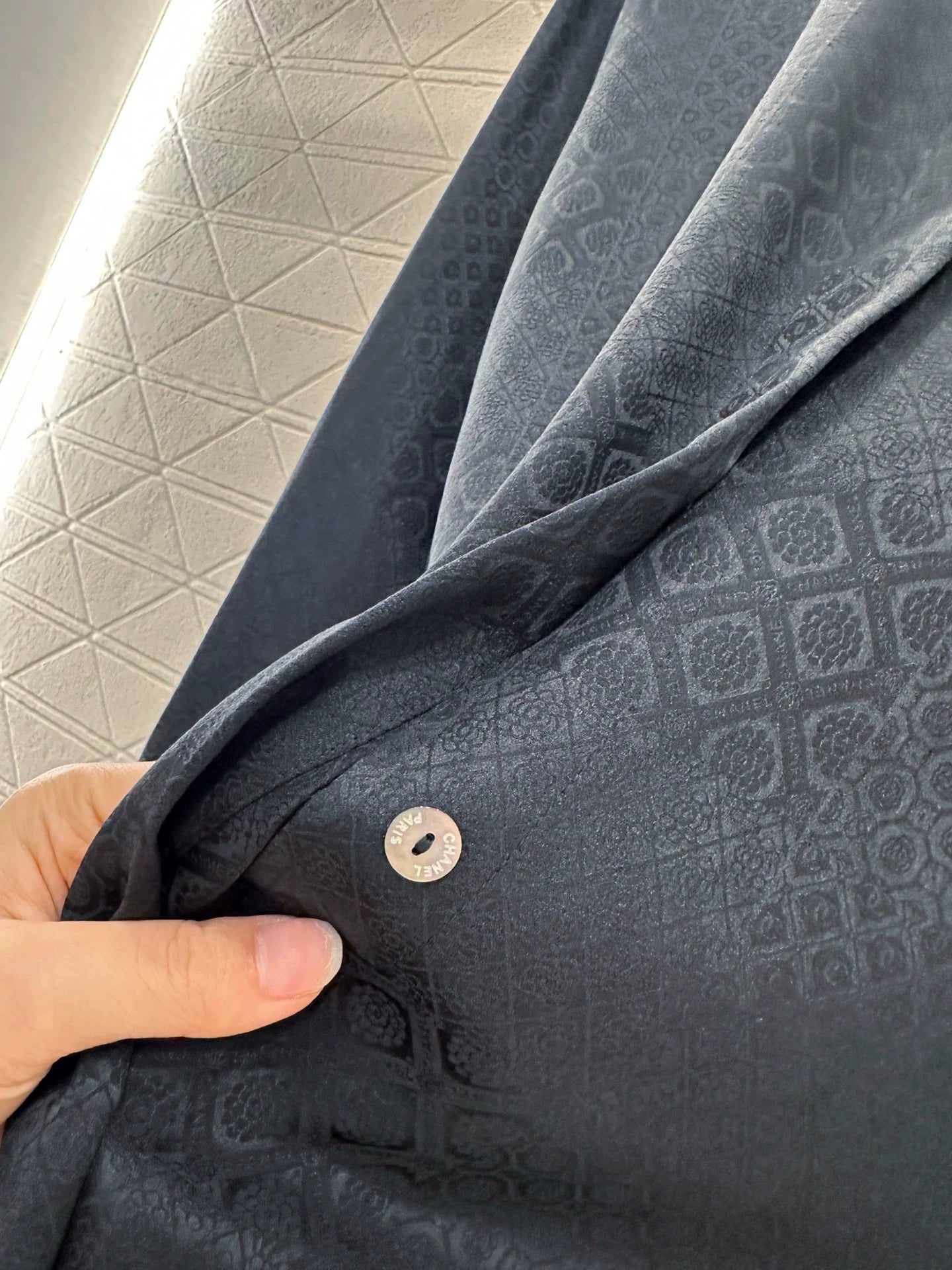 C 25 Jacquard Diamond Pocket Shirt