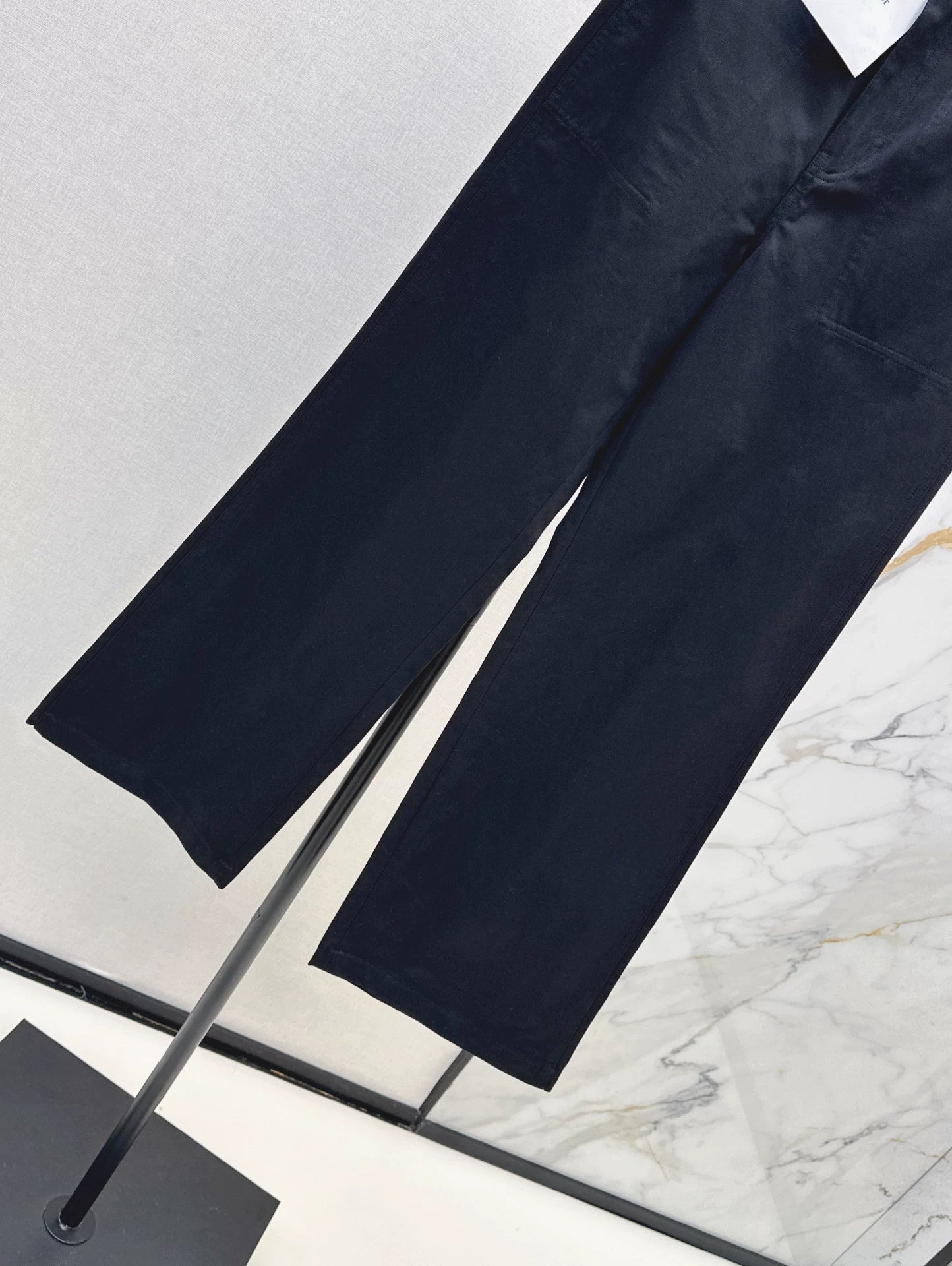 D 25Ss Early Fall New Elastic Waist Straight-Leg Pants
