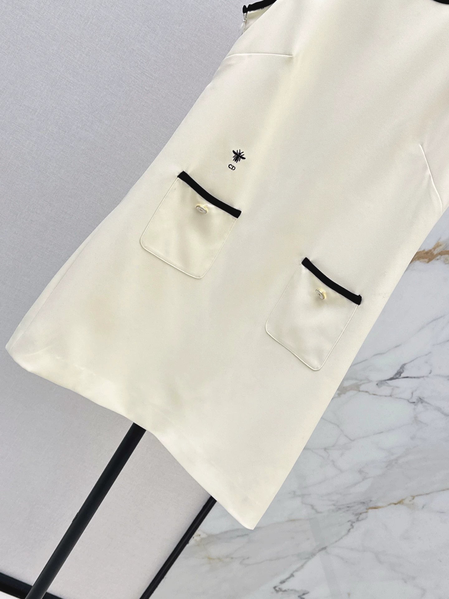 D 25 Spring/Summer New Double Pocket Decoration Sleeveless Dresses