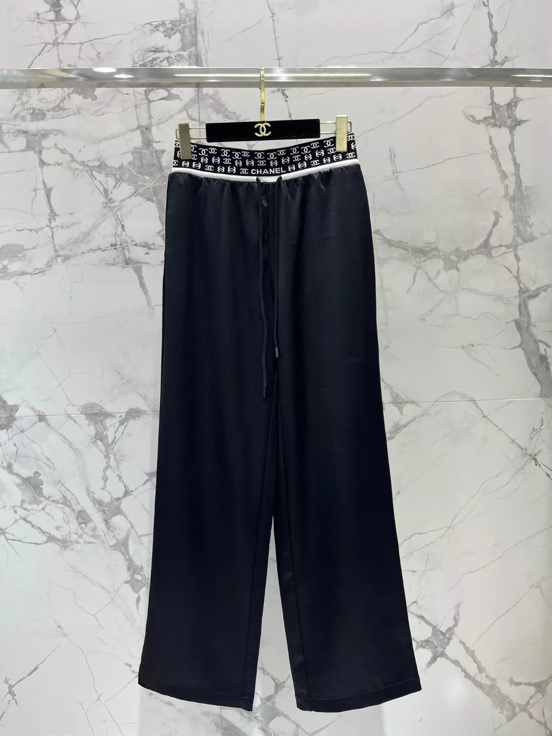 C 25 New Webbing Elastic Waist Drawstring Casual Pants