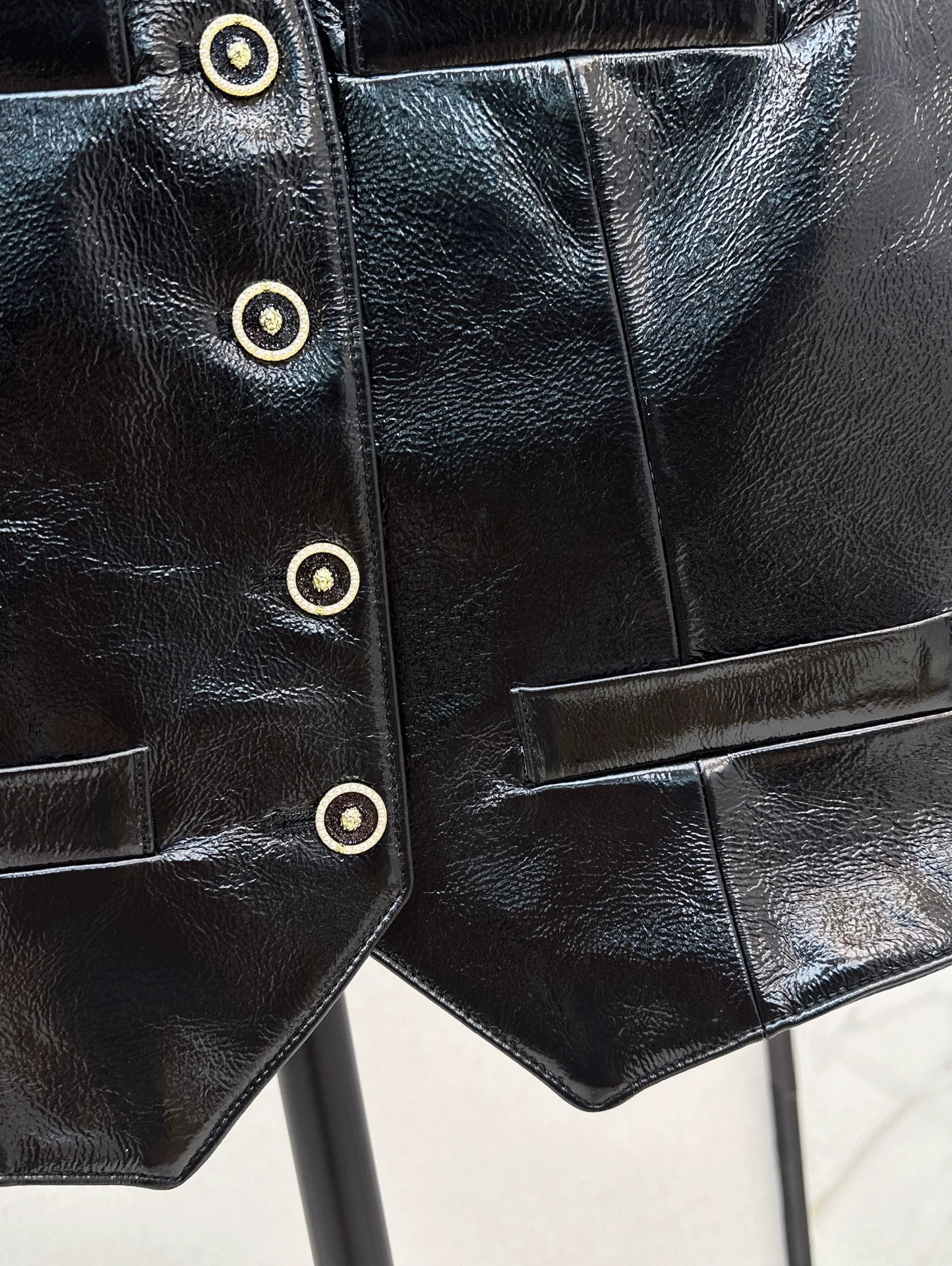 C 25A Premium Handcrafted Collection New Genuine Leather Vest