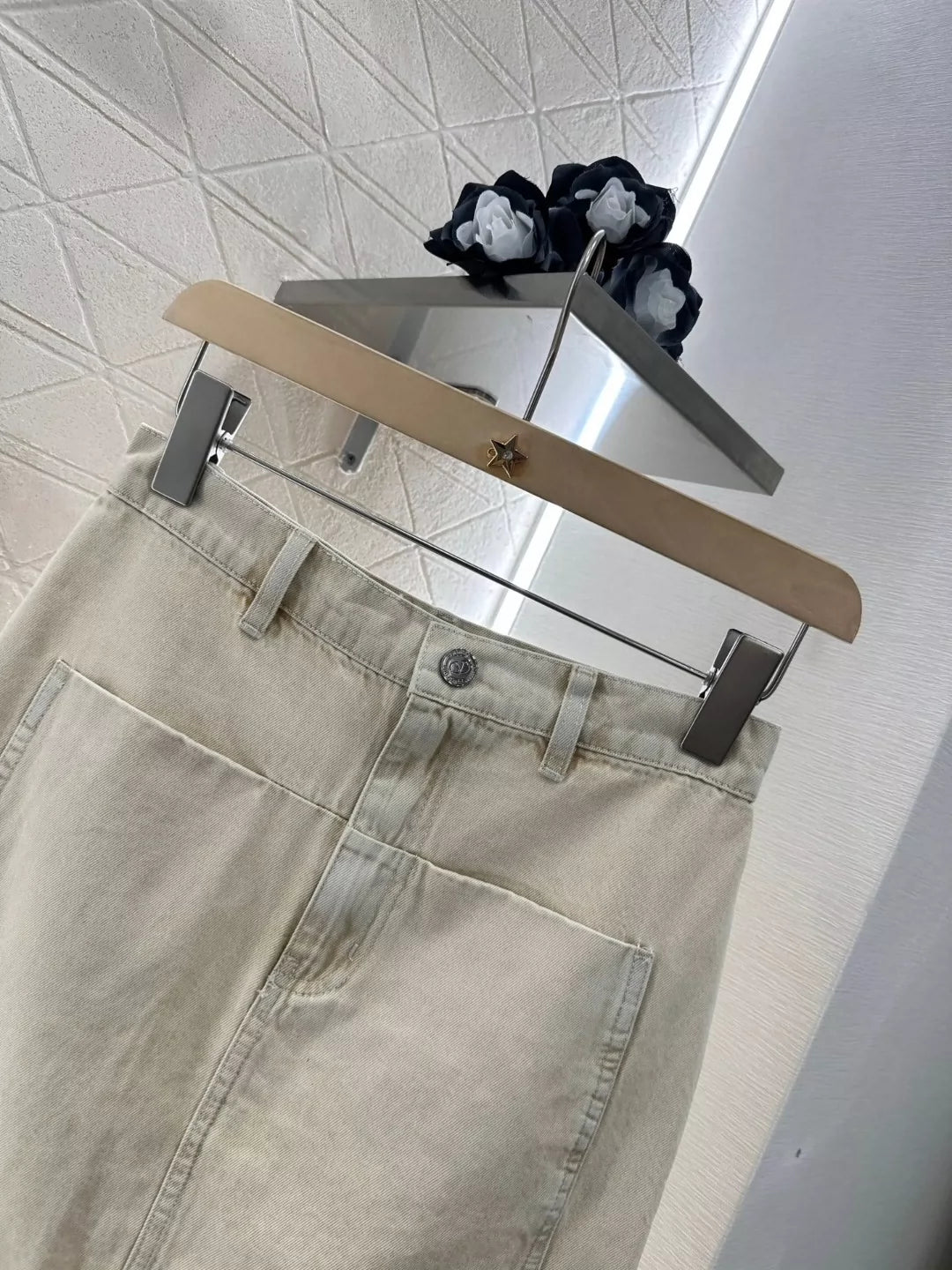 Ensemble gilet et jupe en dentelle style cowboy V 25
