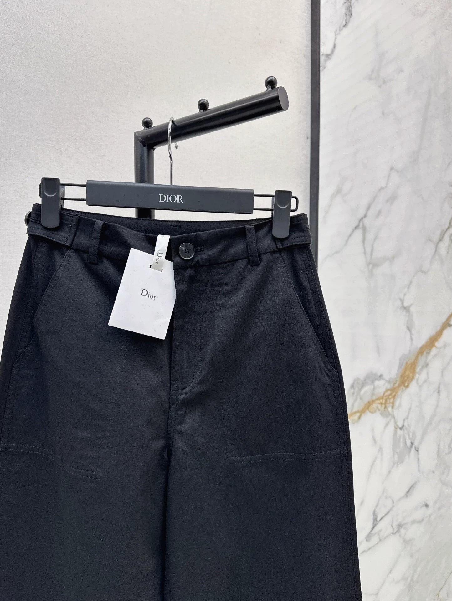 D 25Ss Early Fall New Elastic Waist Straight-Leg Pants