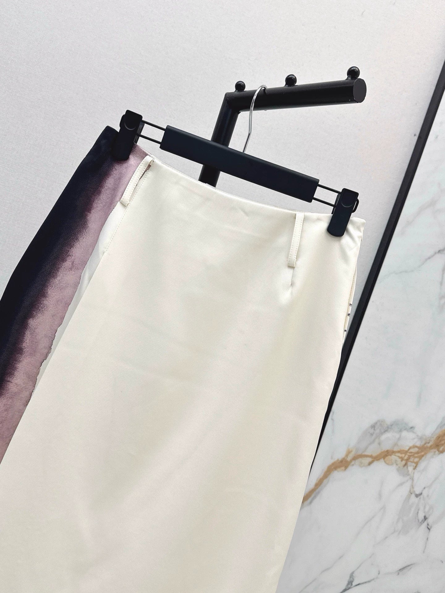 D 25 Spring and Summer New Printed Split Half-body Skirt