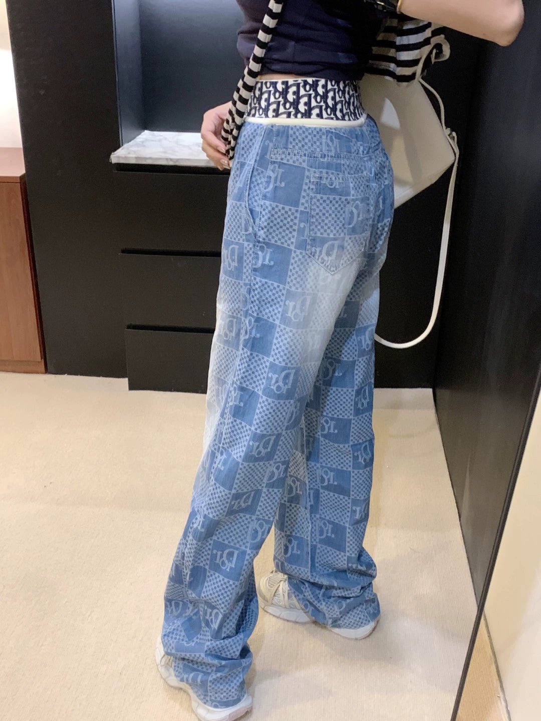 D 25 New Elastic Webbing Tencel Jeans