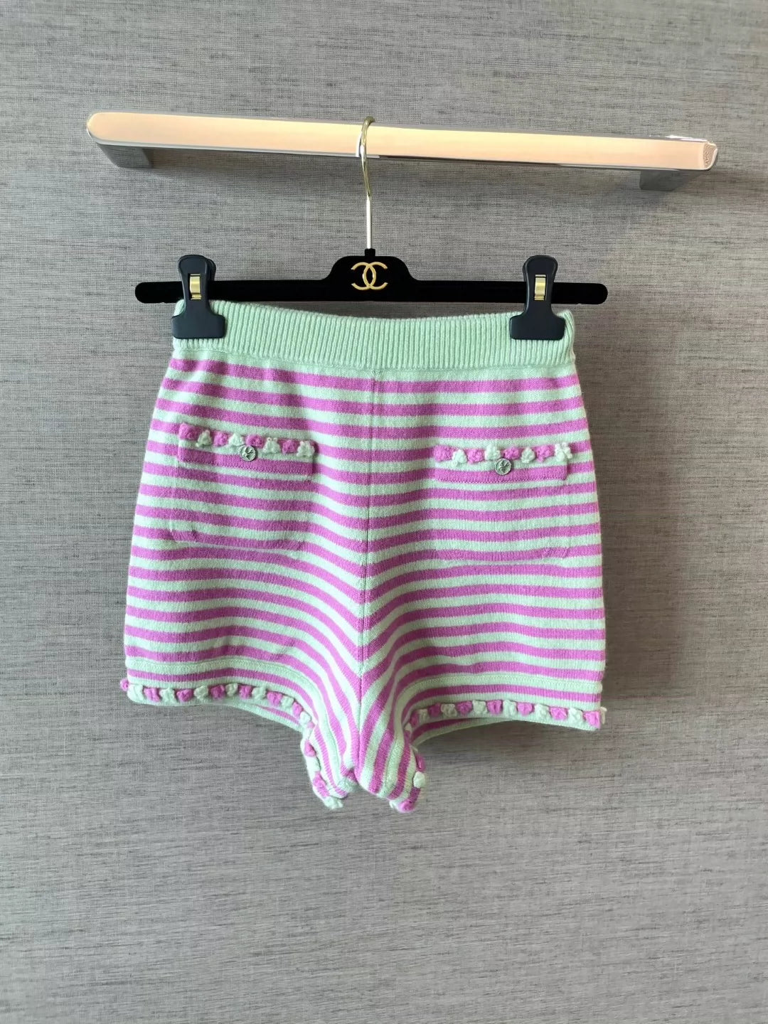C 25 Pink Striped Shorts