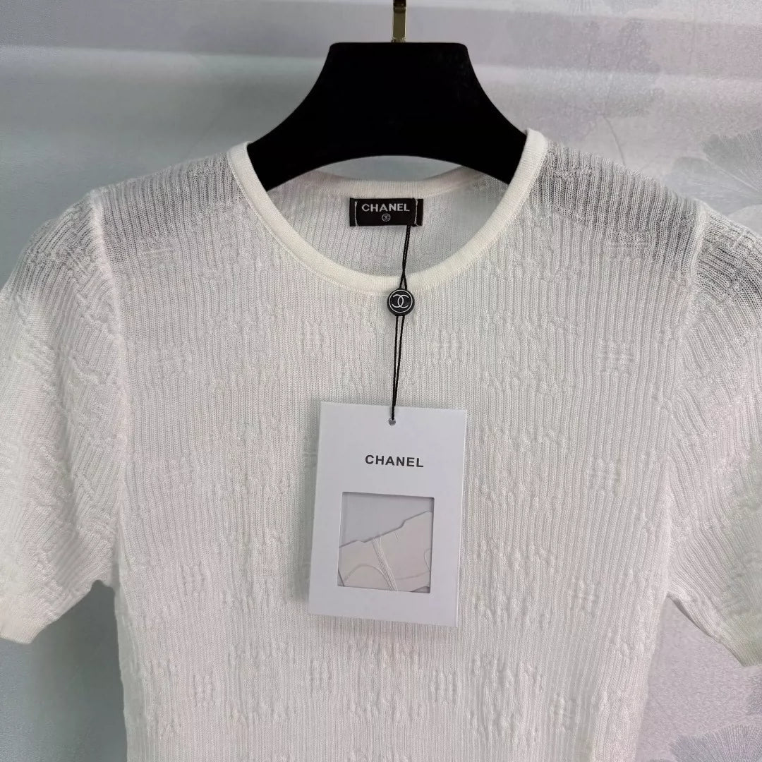 2025 Summer New Round Neck Short Sleeve Tops