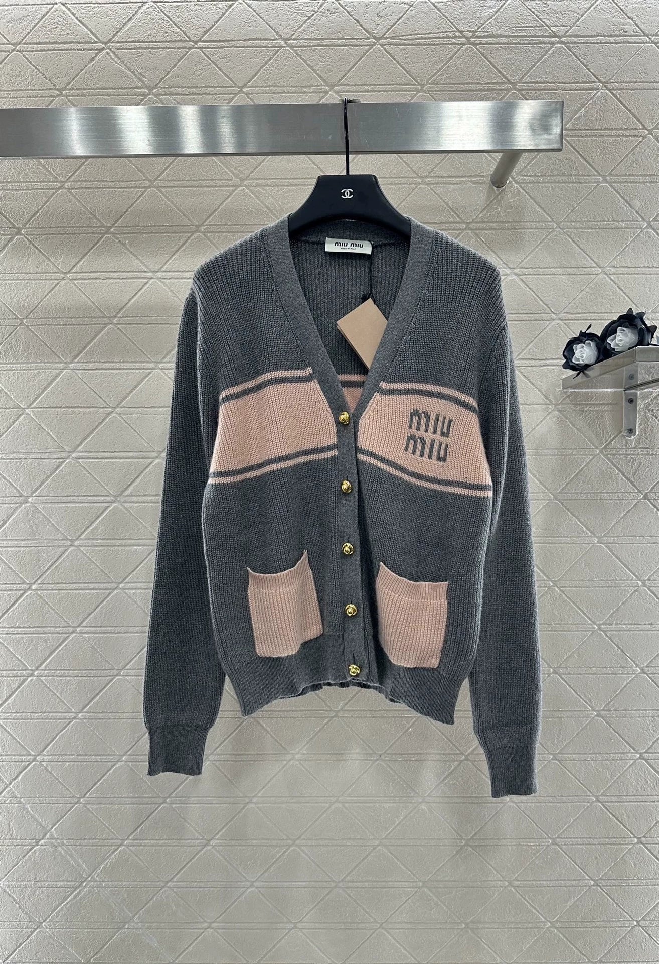 M 25fw Simple casual knitted cardigan