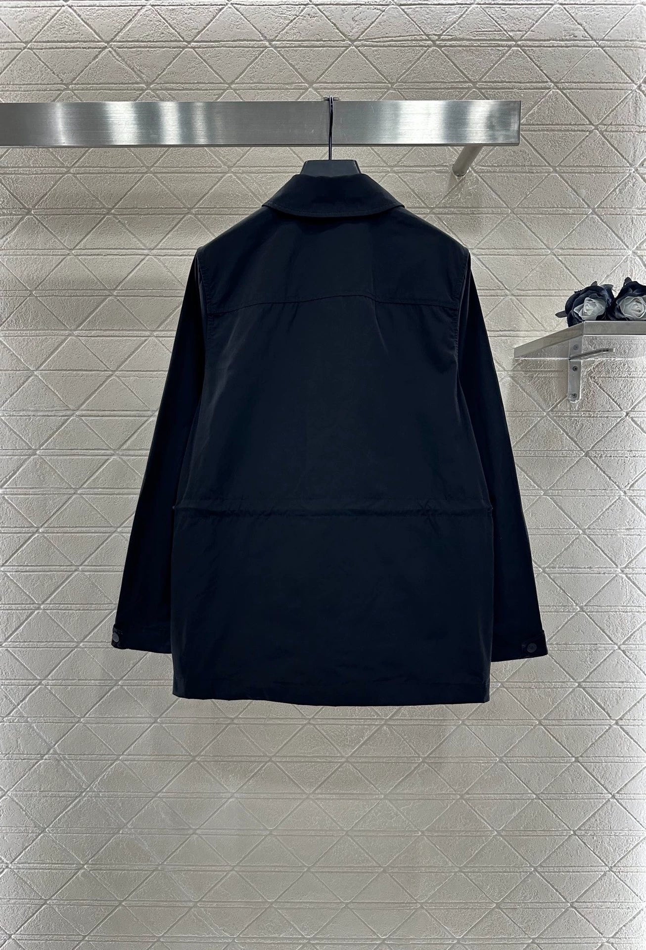 Trenchcoat He 25 mit Kordelzug