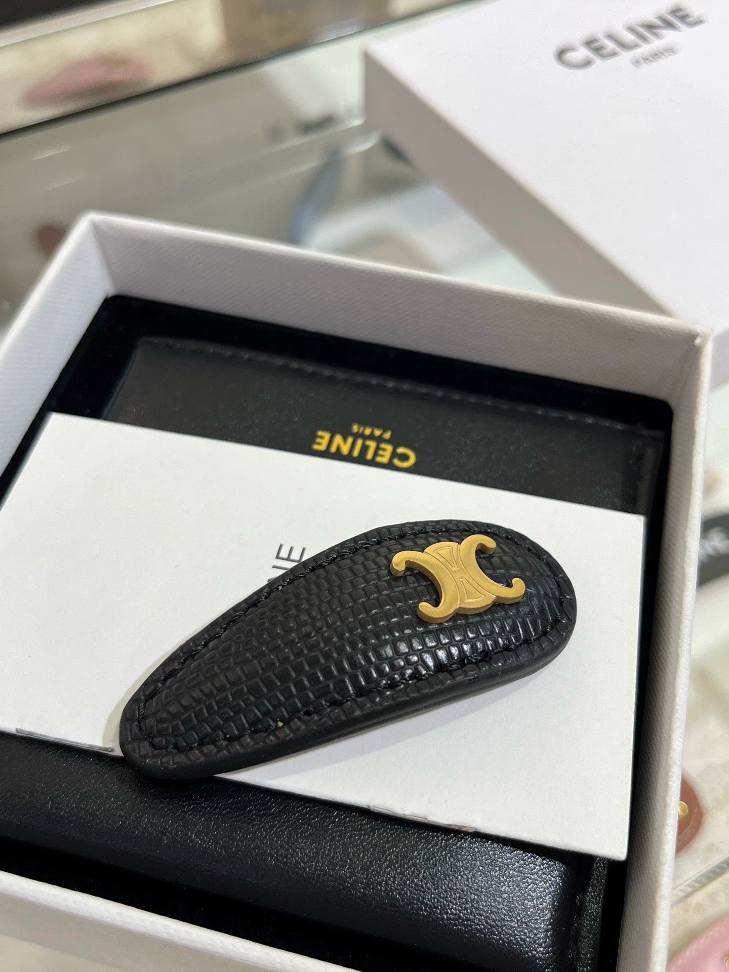 CE 25 New Arc de Triomphe Logo Black Hairpin