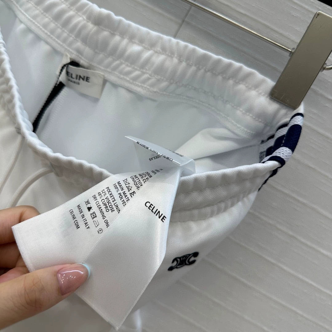 CE 25 New Funky Athletic white little shorts