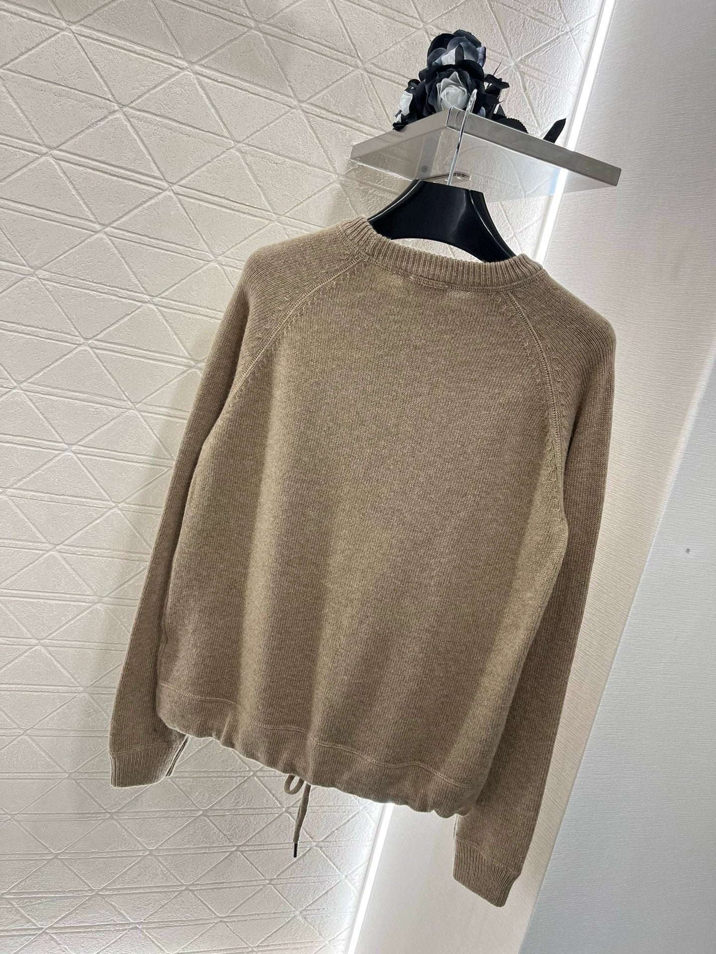 CE 25 Early Spring New Knitted Pullover Sweatshirt Trousers Set