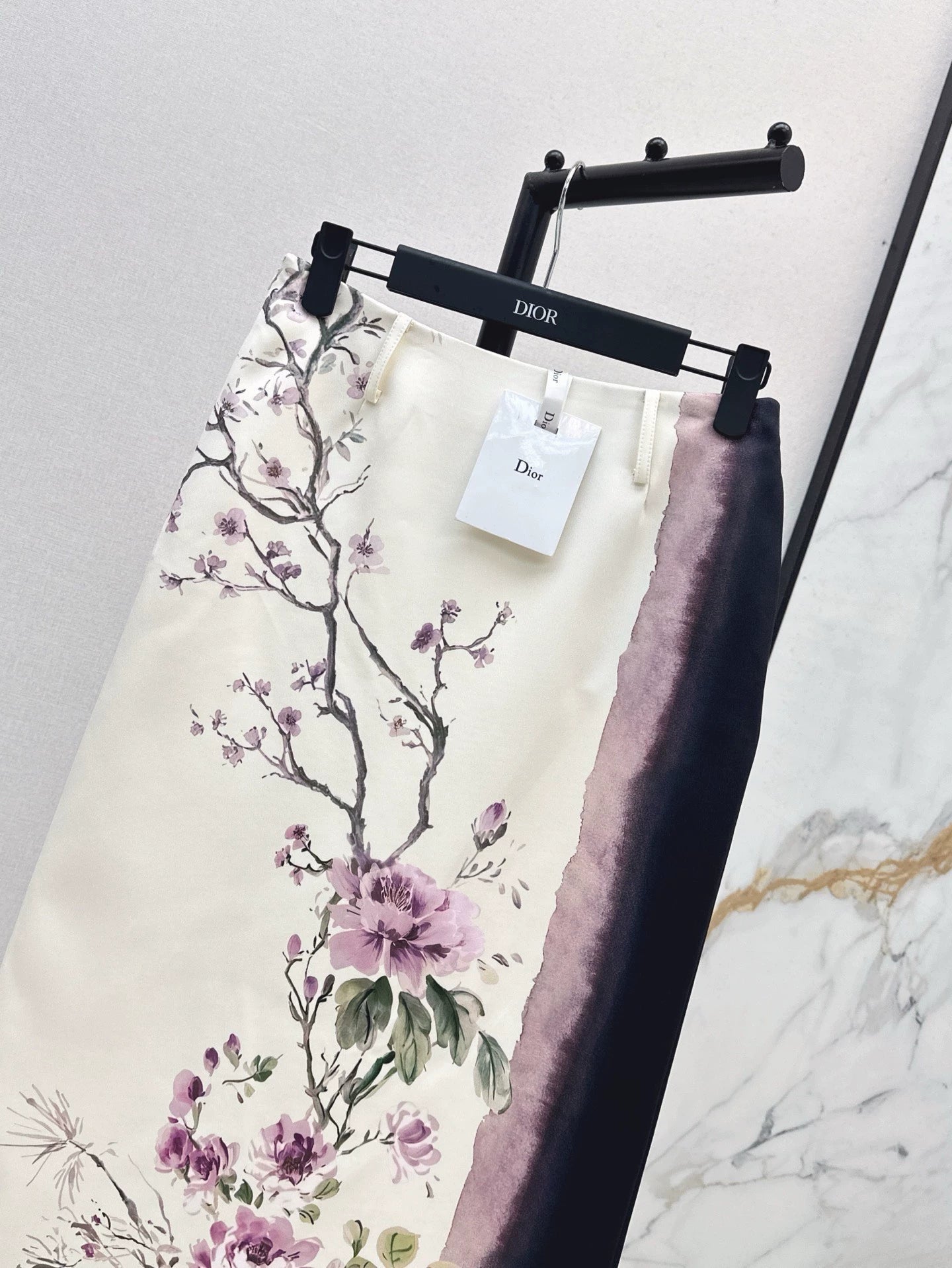 D 25 Spring and Summer New Printed Split Half-body Skirt