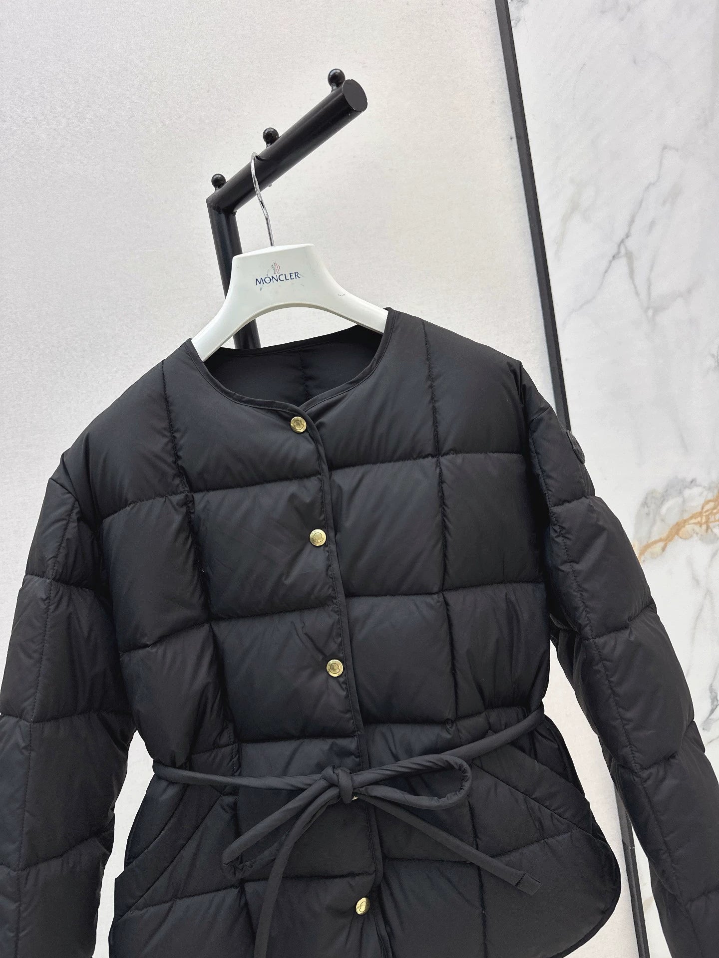 Mon 25fw New Puffer Crew Neck Down Jacket
