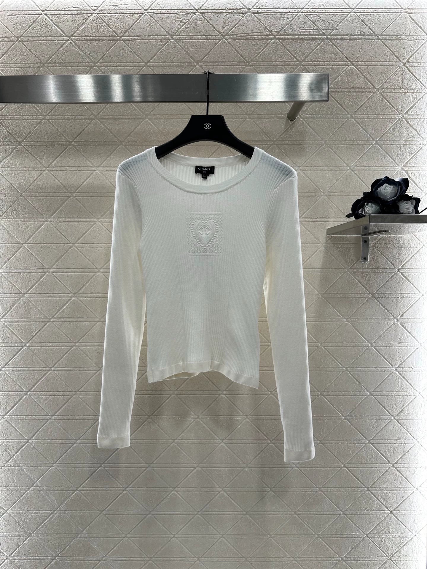 C 25 Heart knitted long sleeves