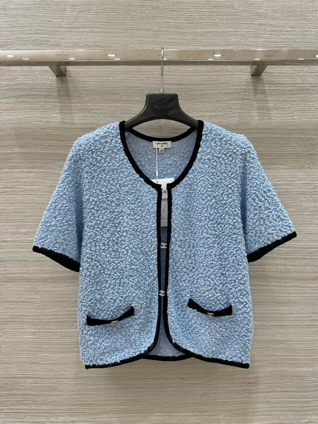 C 25 Duvier Collection Colorblocked Round Neck Short Sleeve Open Chest Small Top + Half Skirt Set!