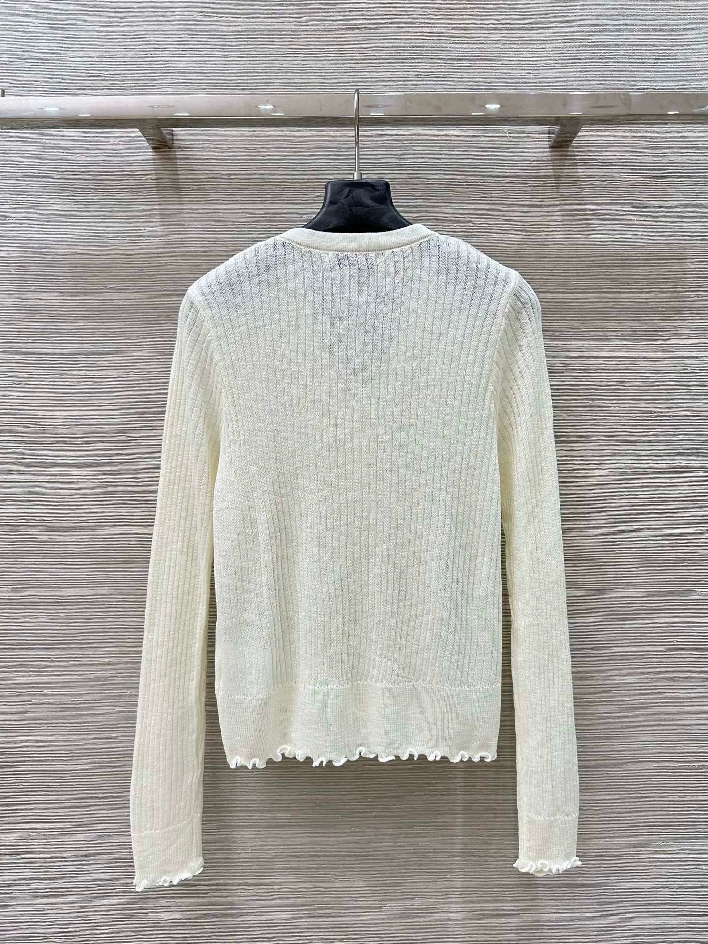 M 25 Lace trim Cardigan(white black pink)