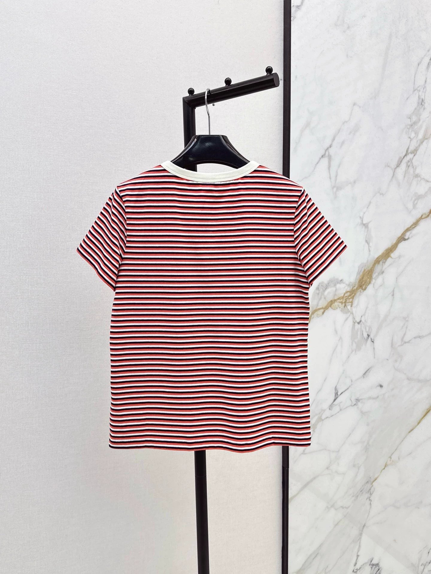Ce 25 Spring/Summer Latest Striped Short Sleeve T-Shirt