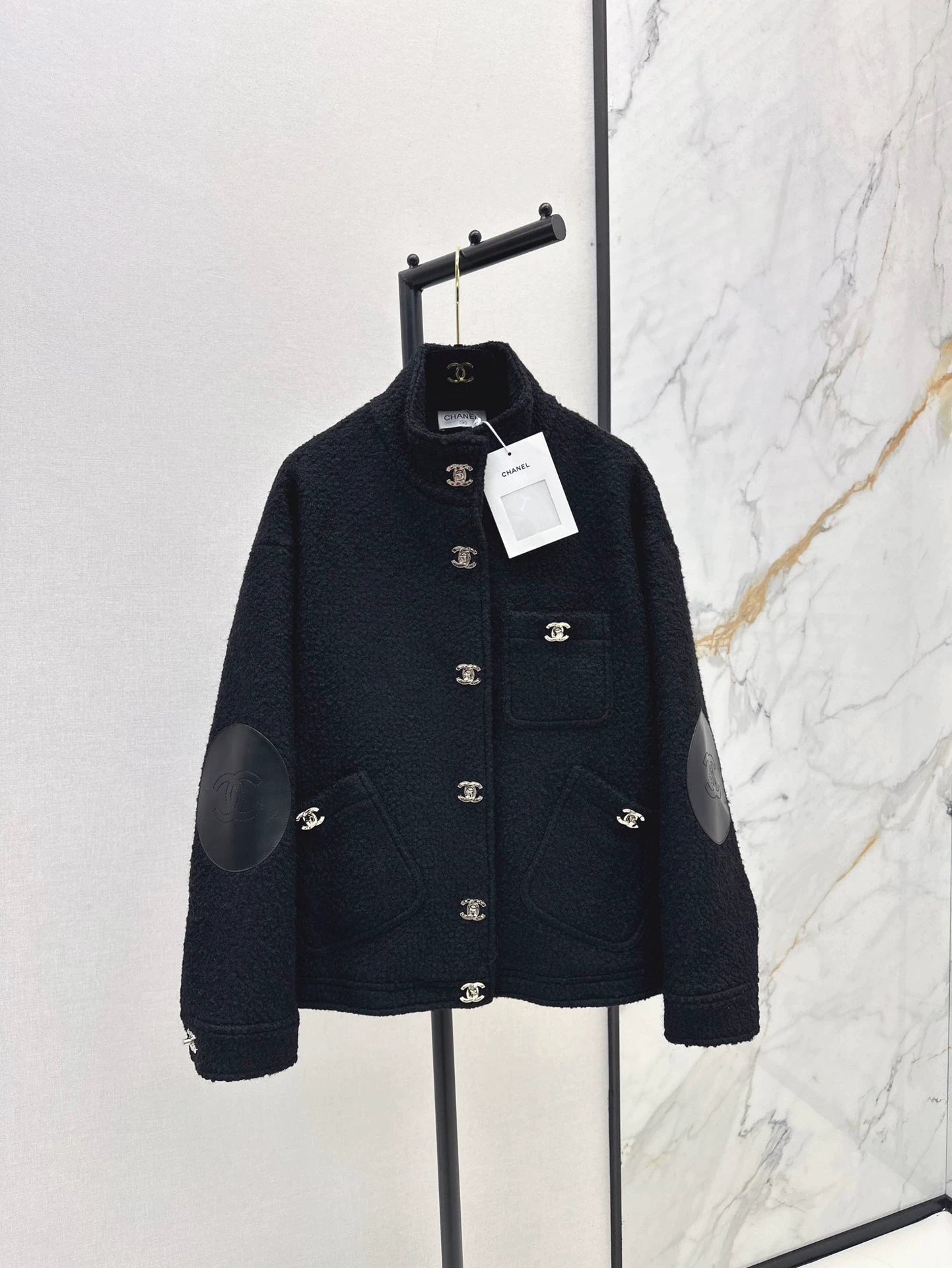 C 24 New Leather Teddy Bear Jacket