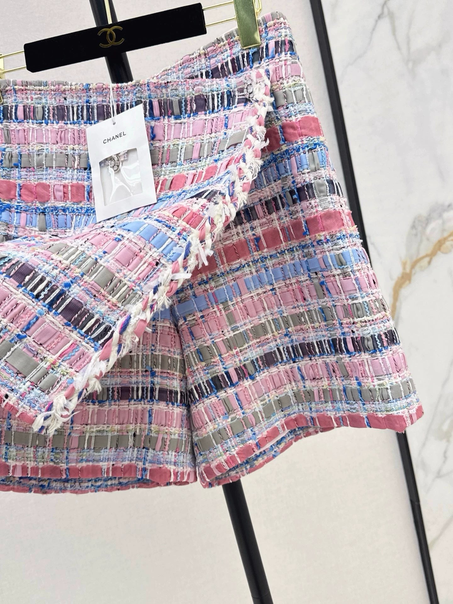 C 25 spring and summer new colorful woven irregular pants skirt