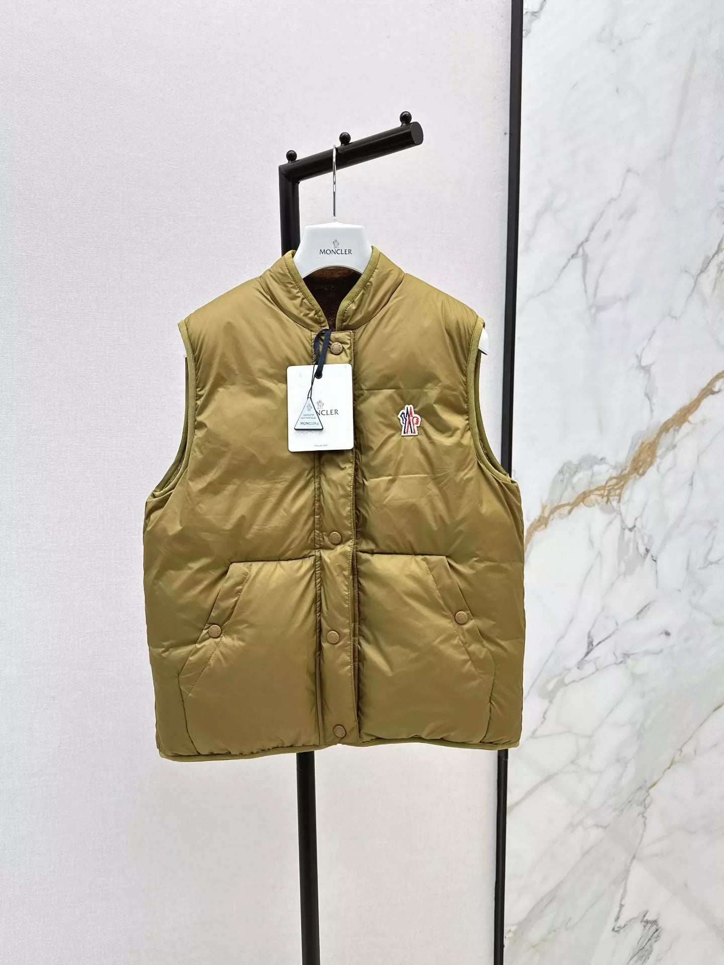 MON 25 New double-sided plush down vest jacket