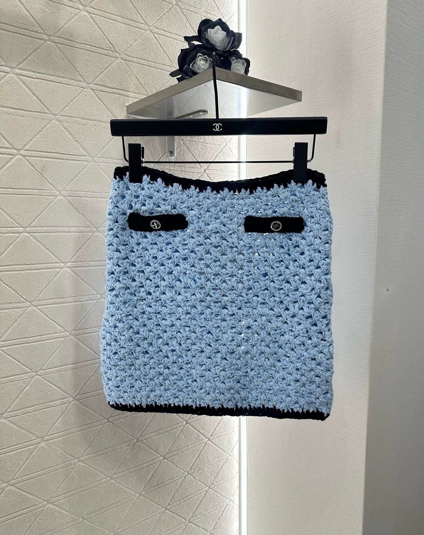 C 25 Knitted Dress Cardigan and Short Skirt Set