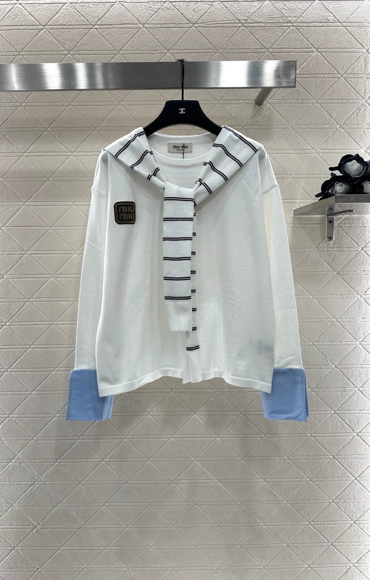 M 25 Shawl Collar Knit Top and Pants Set