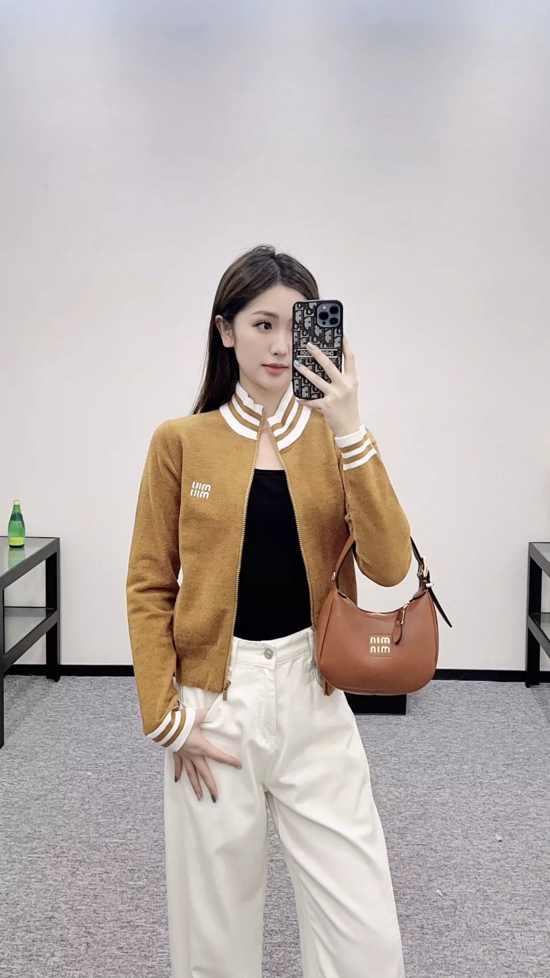 M 25 casual zipper cardigan