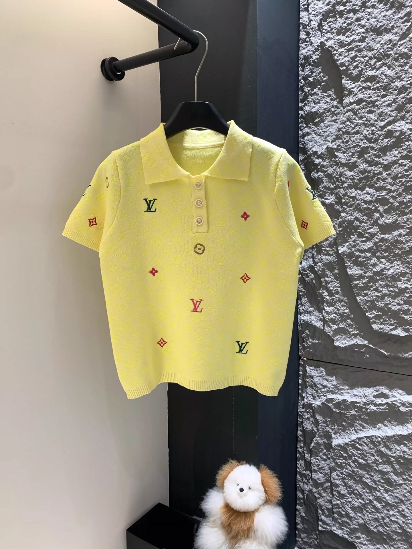 L 25 Lapel short-sleeved jersey