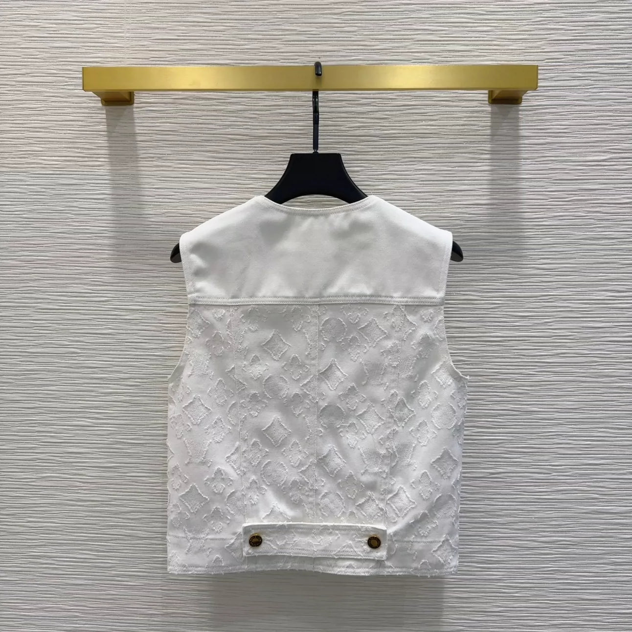 L 25 New Pocket Round Neck Sleeveless Vest Jacket