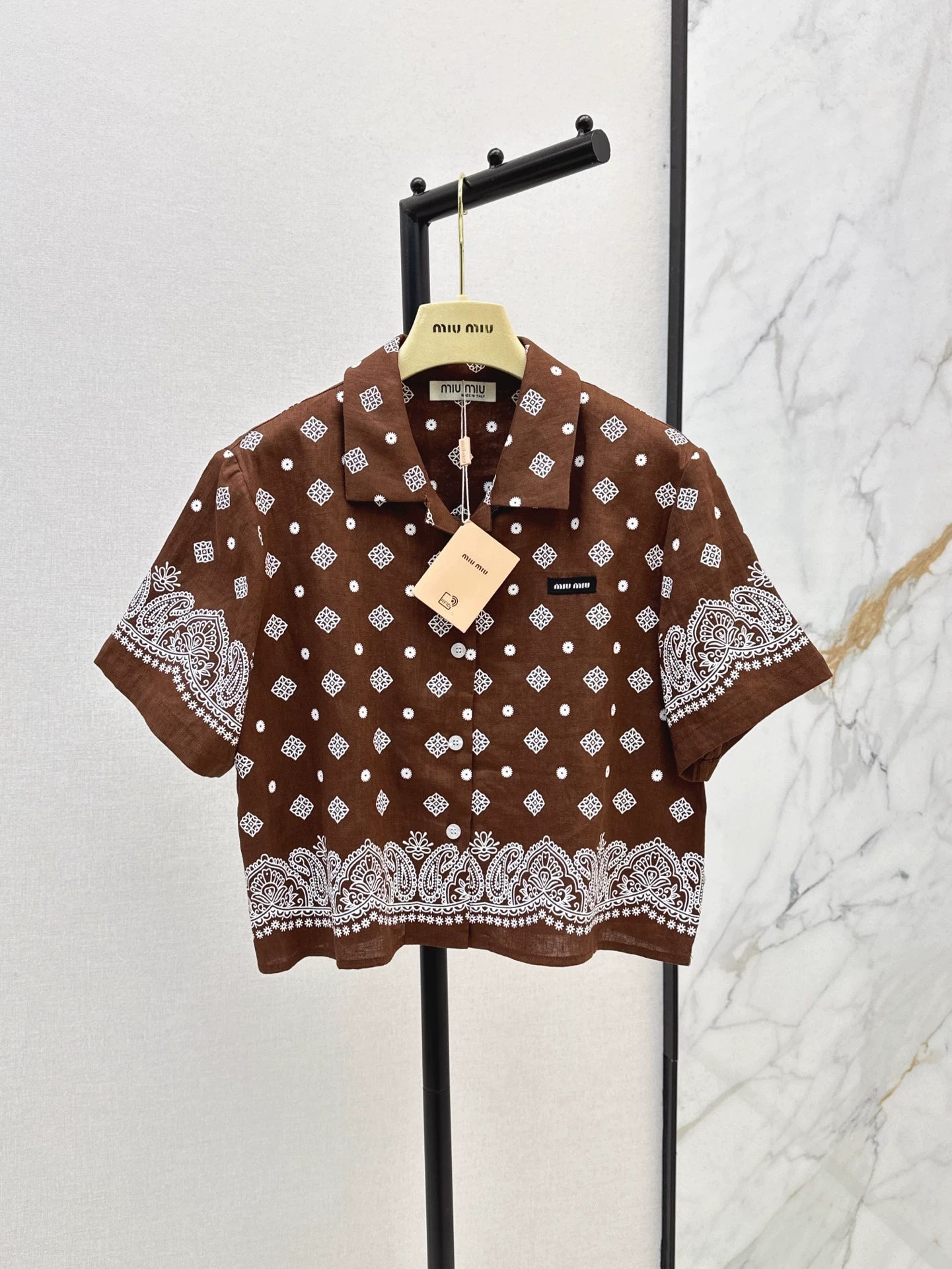 M 25 Spring and Summer New Set Loose Short Sleeve Shirt + Skirt
