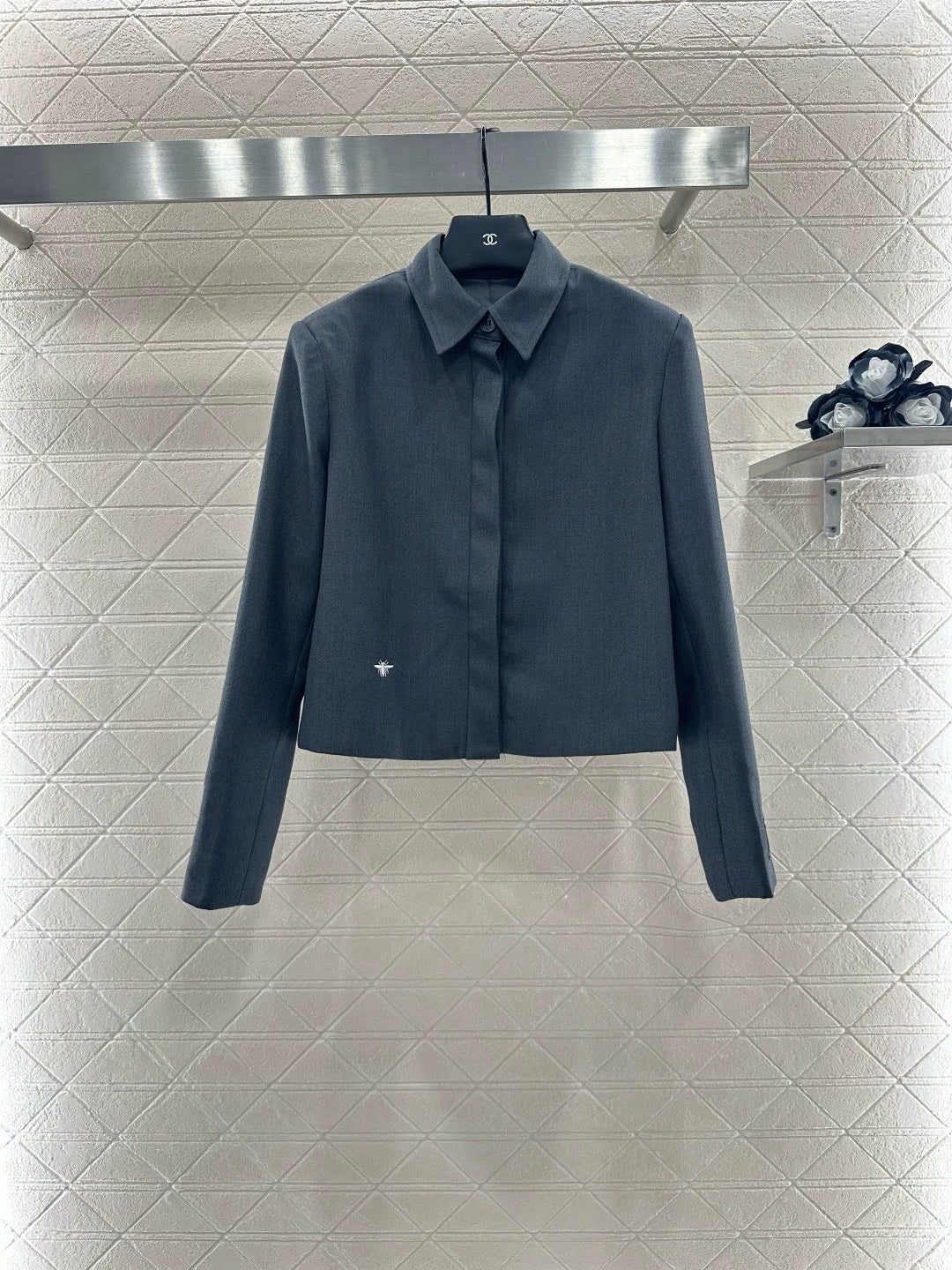 Di 25 Lapel suit belt shorts suit