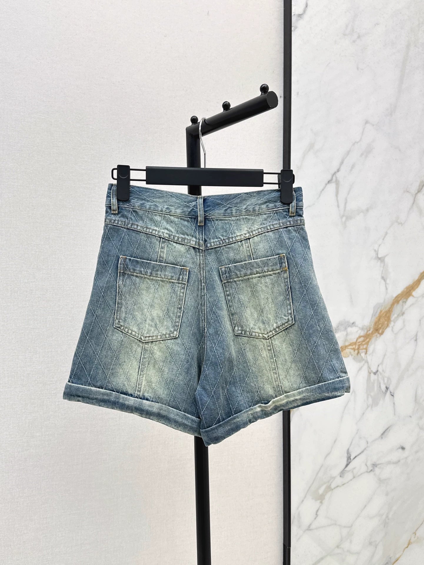 BA 25 Spring/Summer New Denim Rolled-Up Shorts