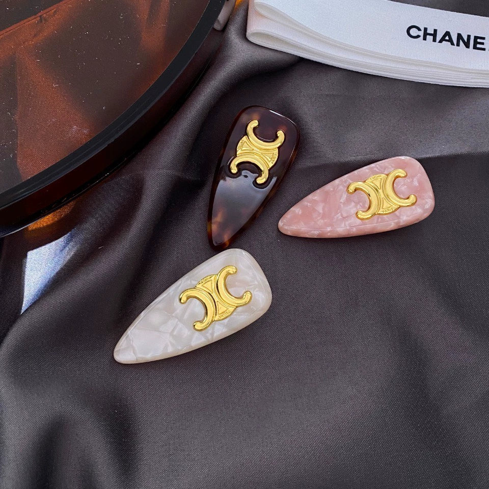 CE 25 French retro Korean ins cute high-end sweet side clip side clip