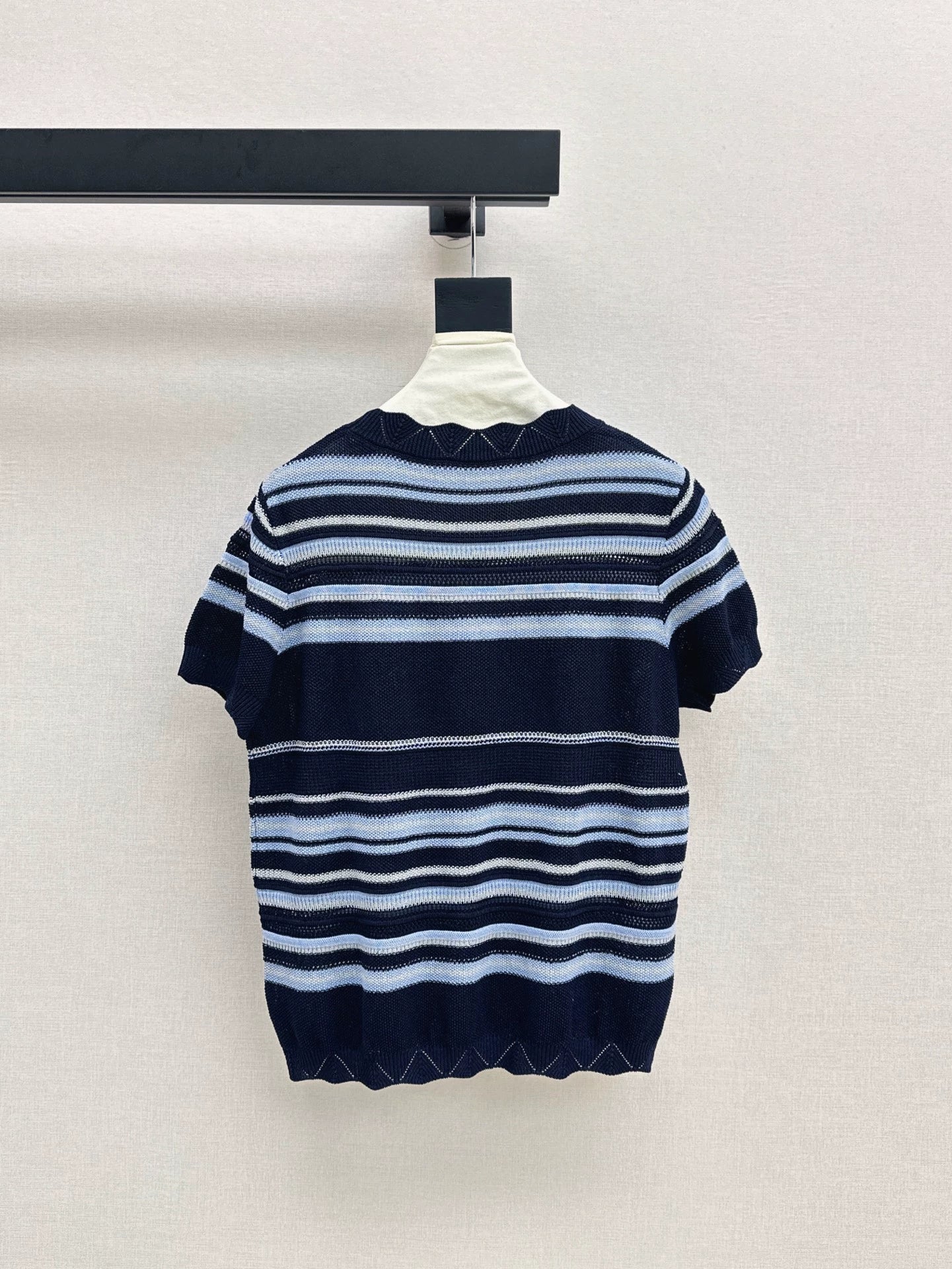 CE 25 Spring/Summer New Ice Silk Striped Knit Sweater
