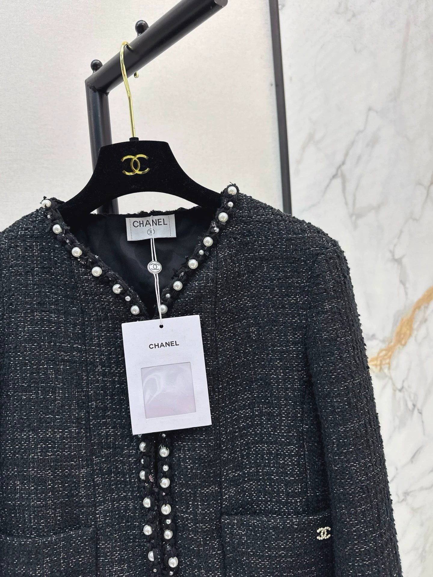 C 25 Frühling/Sommer neueste Stil Perlen Kleid Jacke