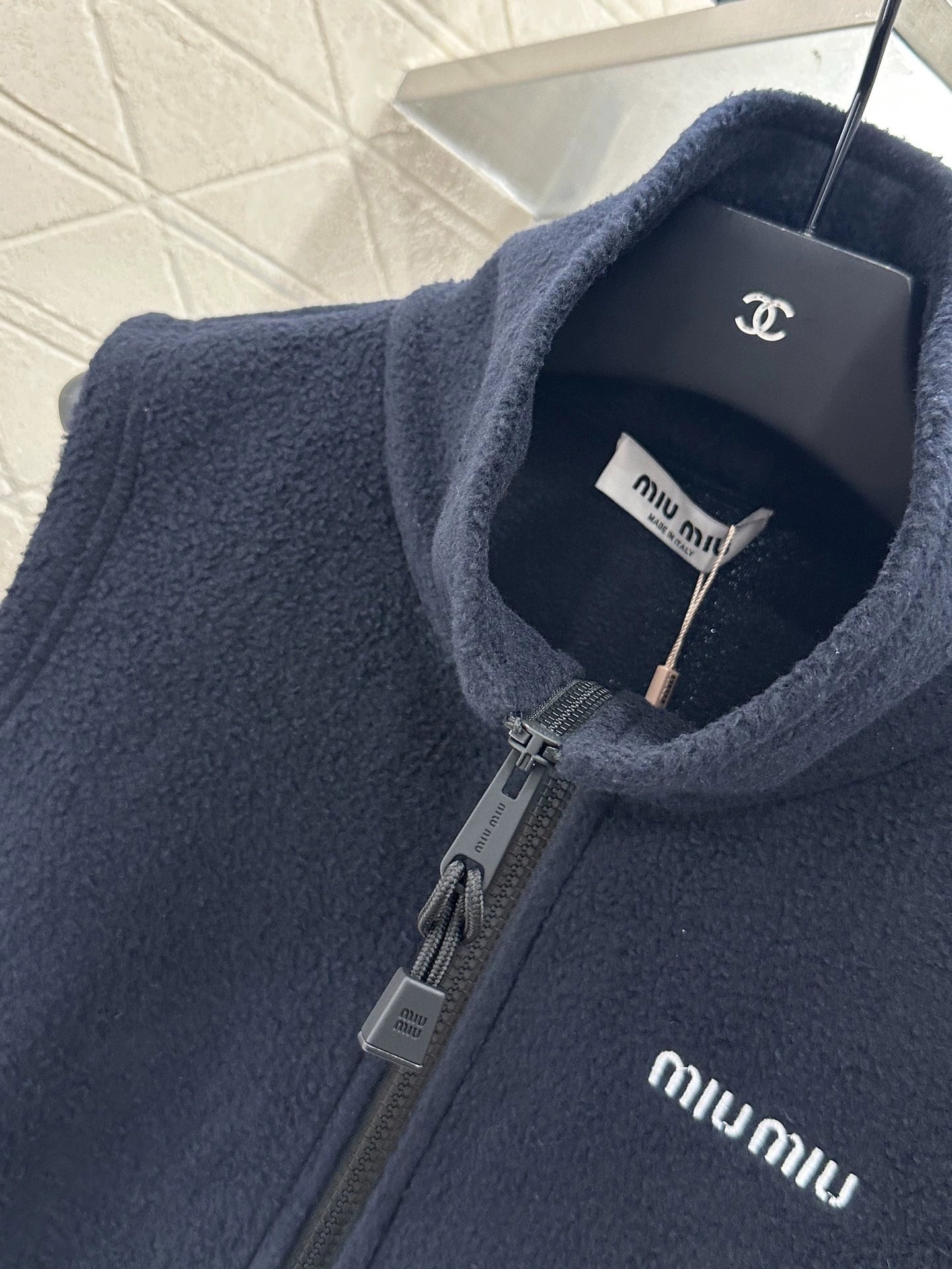 M 25fw Plush Zipper Down Vest