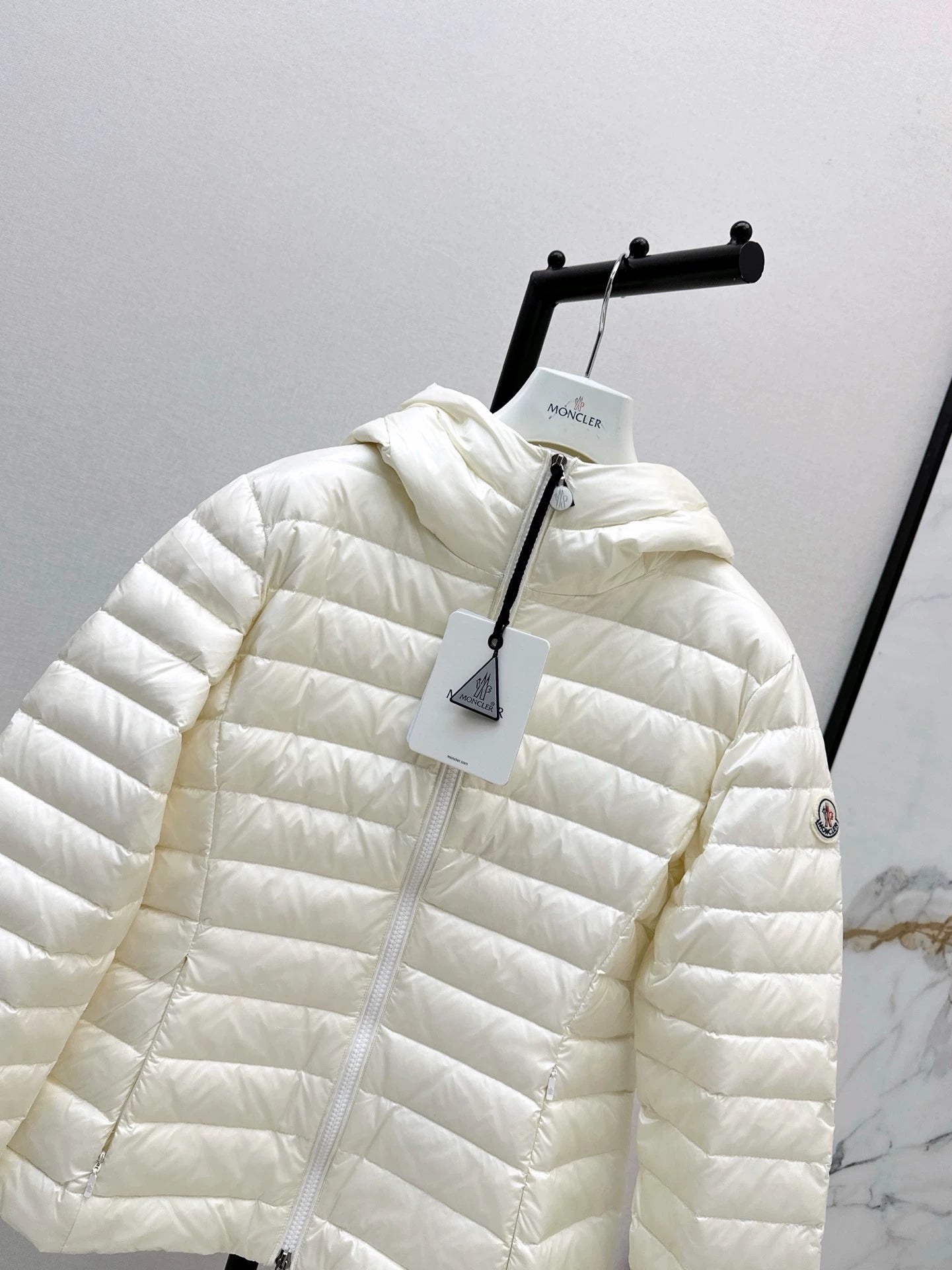 Mon 25 new waist thin hooded down jacket