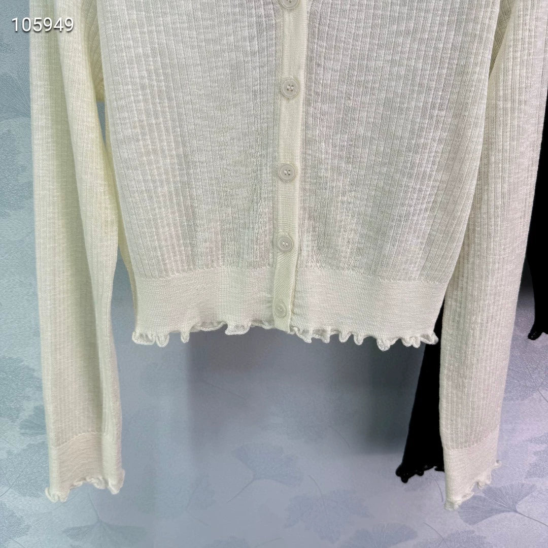 M 25 Short Thin Small Cardigan Long Sleeve