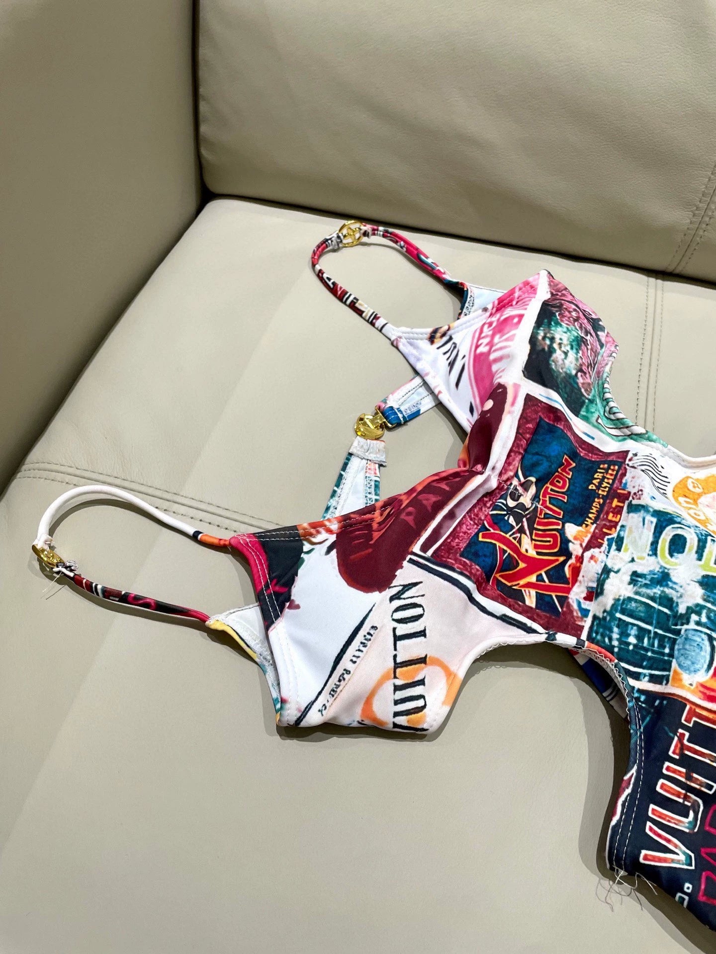 L 25 New Multi-Pattern One-piece Swimsuit