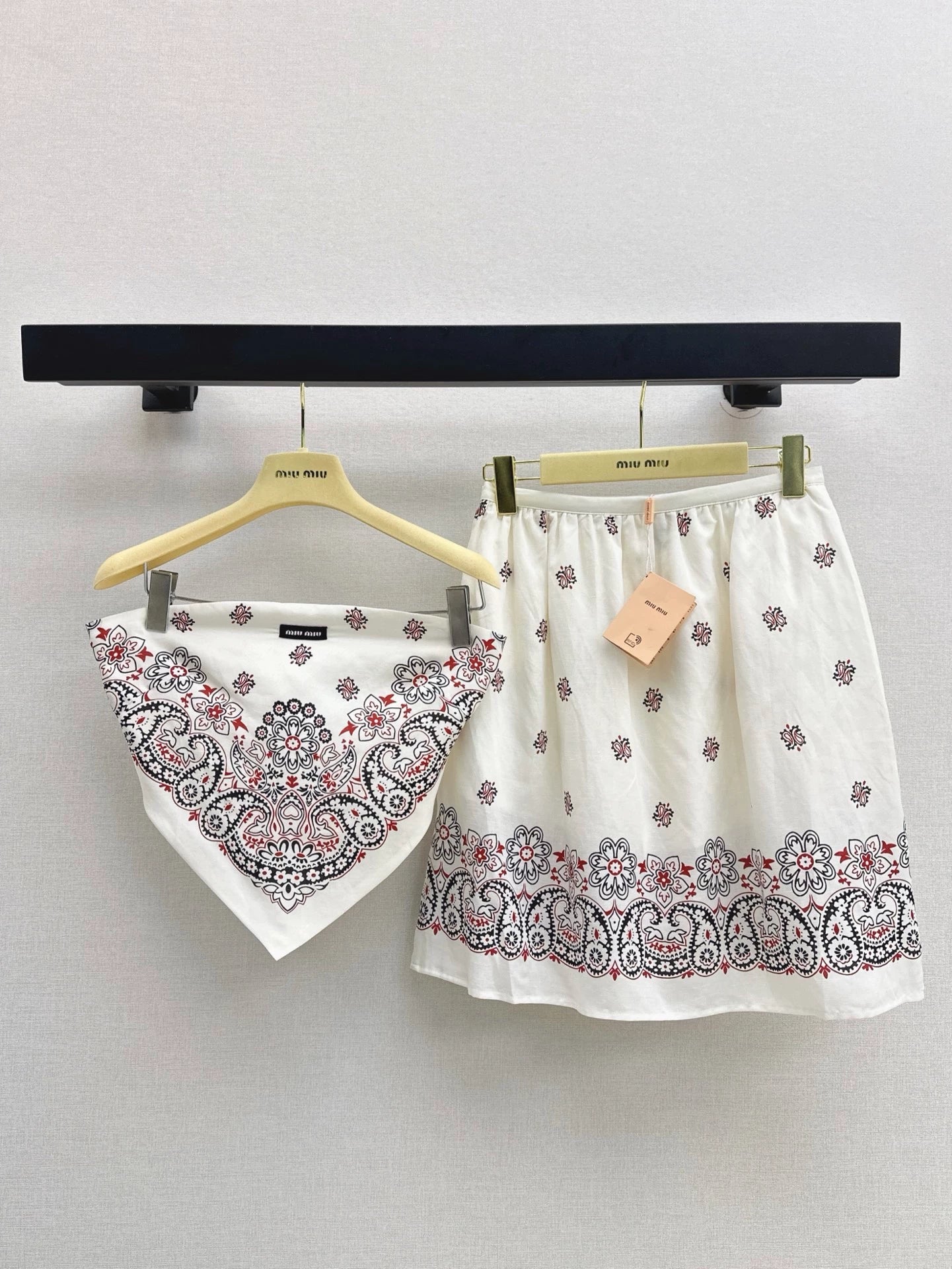 M 25 Spring/Summer New Sets Tie Bandage Sheath+Mid-length Half Skirt