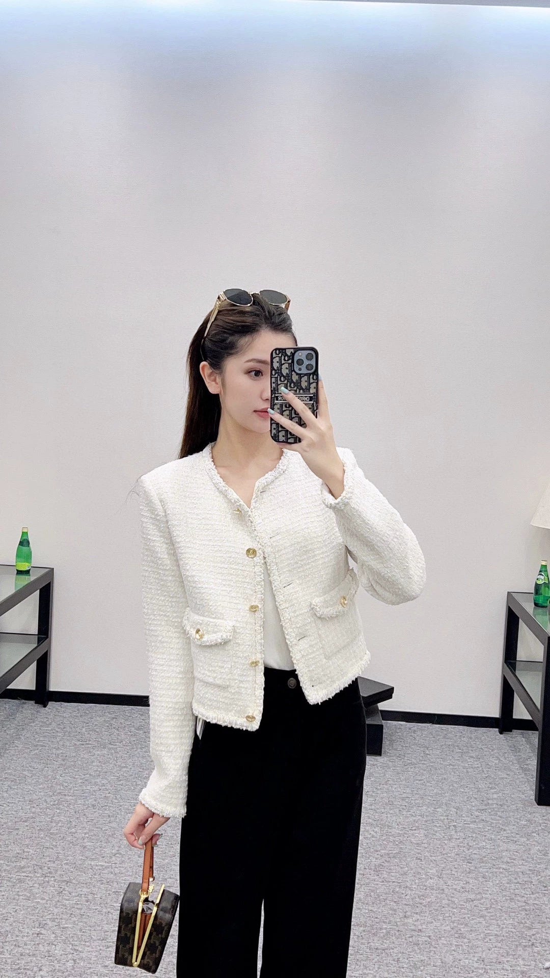 C 25 covered woven tweed jacket