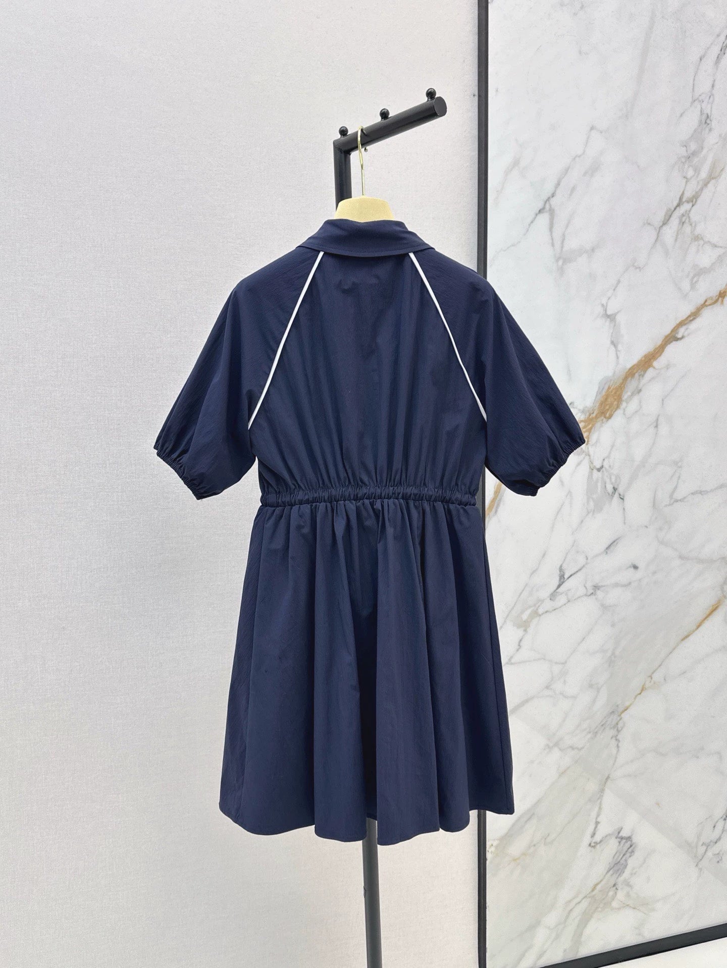 M 25 Spring/Summer Latest Lapel Half Zipper Dresses