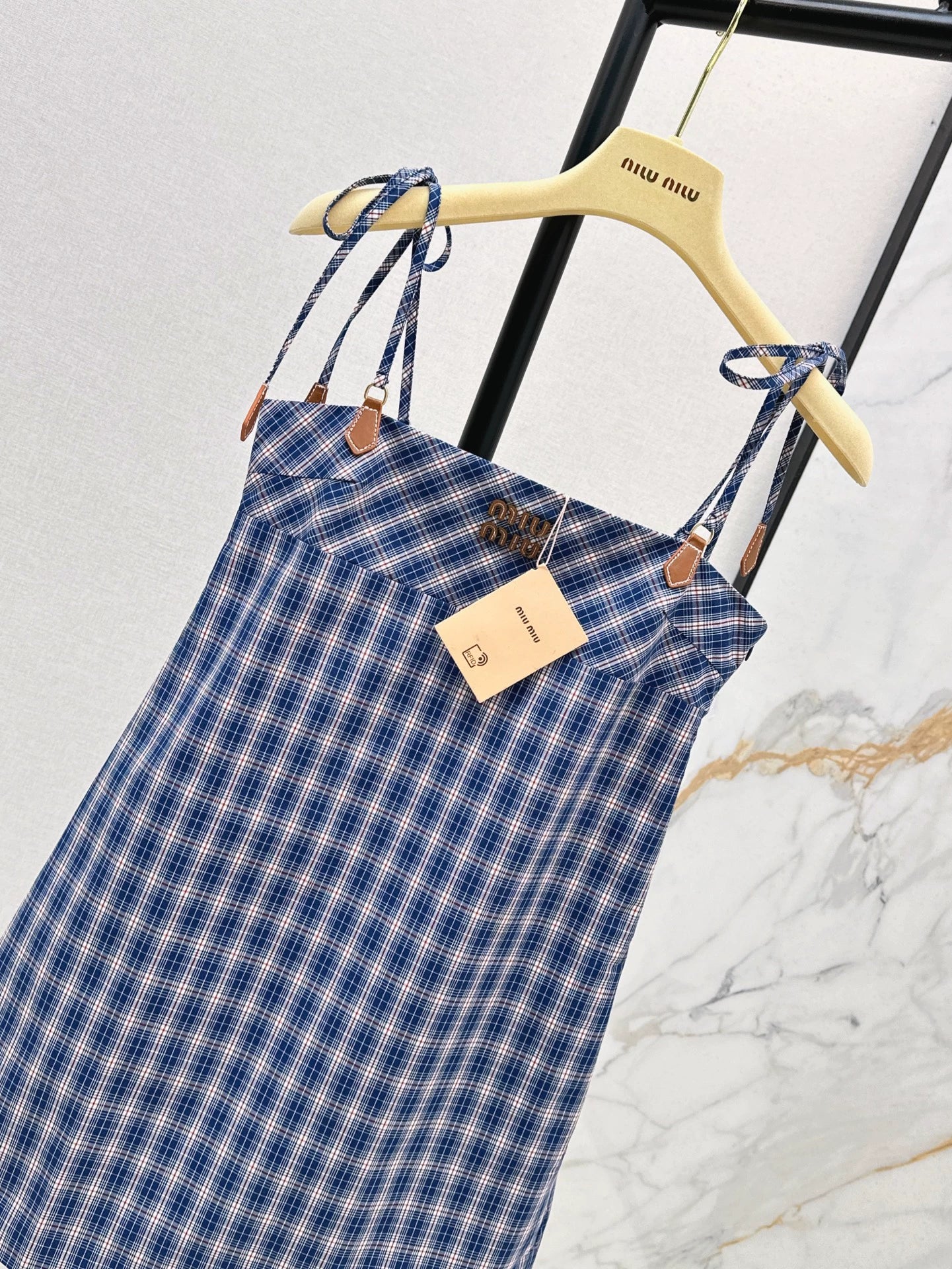 M 25 Spring/Summer New Plaid Suspender Dress