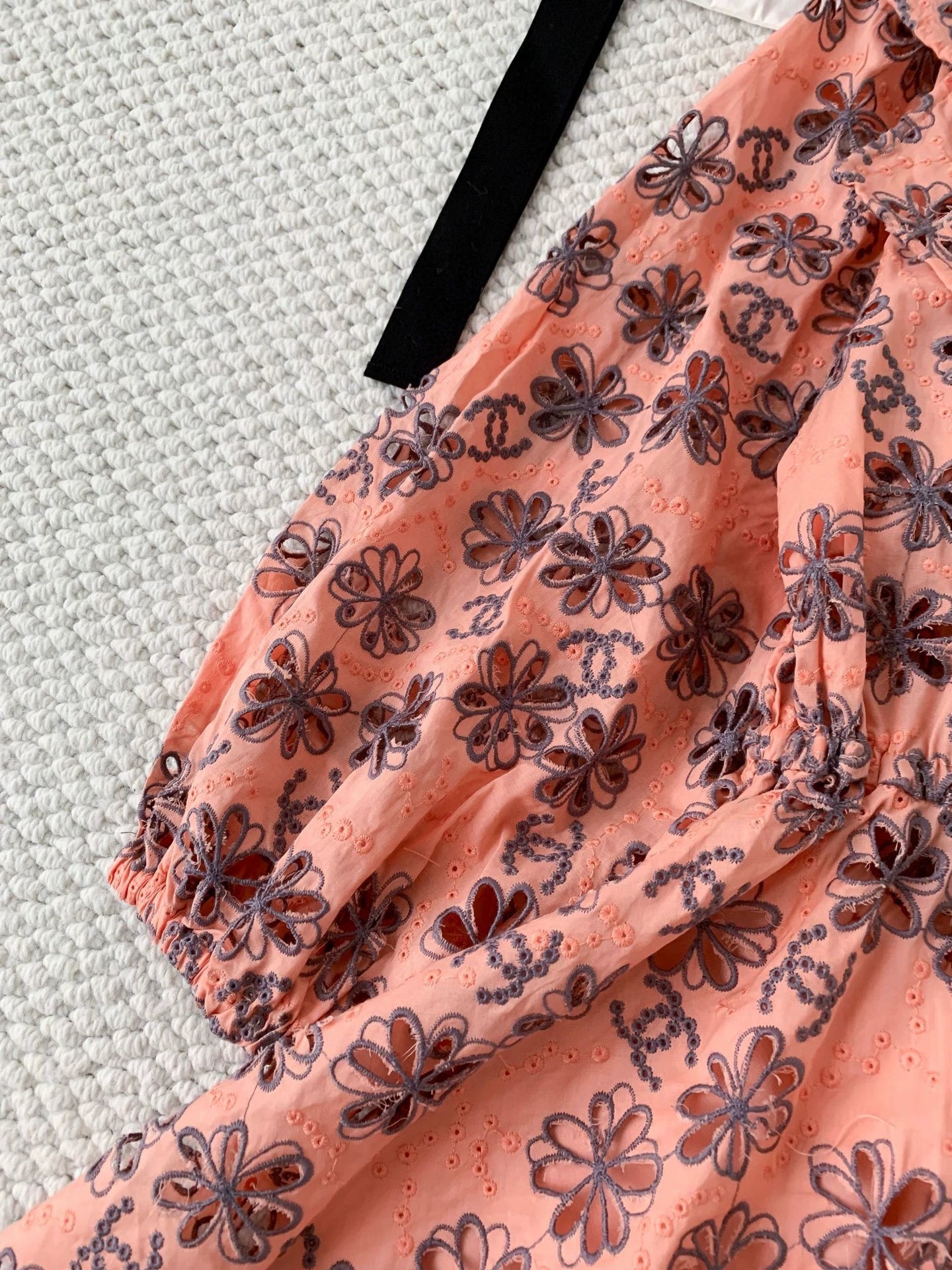 C 25 Cutout Embroidery Daisy Dress